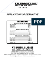 Application of Derivative (12th)