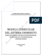 Modelo Curricular UNIMINUTO PDF