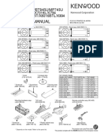 Service Manual: KDC-6047U KDC-BT60U/BT945U/MP745U KDC-X7016/X7016L/X794 KDC-X8016BT/X8016BTL/X994