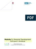 Module 1: Personal Development: Participant's Handbook