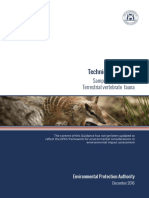 Technical Guide Terrestrial Vertebrate Fauna Surveys For Environmental Impact Assessment PDF