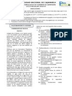 Segundo Simulacro de Examen de Admisión Ciclo 2018-III (PreUNC)