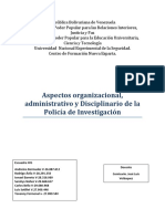 Escuadra 05 Aspectos Organizacionales, Administrativos y Disciplinario de La Policia de Investigacion