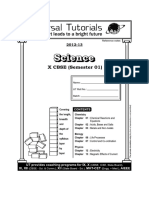 X Science Tutorials PDF