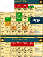 2020 Calendar PDF