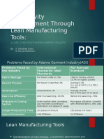 Productivity Improvement Through Lean Manufacturing Tools