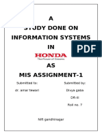 A Study Done On Information Systems IN AS Mis Assignment-1