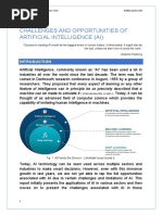 Challenges and Opportunities of Artificial Intelligence