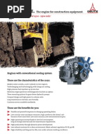 The Engine For Construction Equipment.: 42 - 125 KW at 1500 - 2500 Min