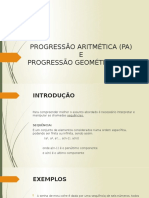 Progressao Aritmetica Pa