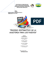 Procesos Sistematico de La Auditoria para Los Pasivos