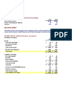 Balance Sheet: INPUT DATA SECTION: Historical Data Used in The Analysis