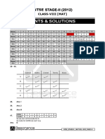 Hints & Solutions: Ntse STAGE-II (2012)