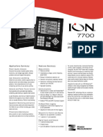 Intelligent Metering and Control Devices: Applications Summary Features Summary