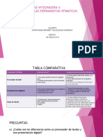 Diferencias Entre Las Herramientas Ofimaticas