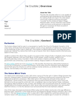 The Crucible Overview + Context