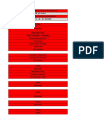 Excel Working Cost Project