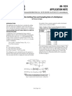 How To Calculate Maximum Sampling Rate of An Analog Mux