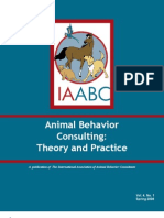 Animal Behavior Consulting: Theory and Practice: Spring 2008