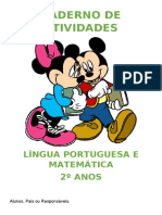 Caderno de Atividades: Língua Portuguesa E Matemática 2º Anos