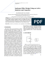 1 GHZ Cmos Band-Pass Filter Design Using An Active Inductor and Capacitor