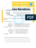 Ficha Clases de Narracion para 4 de Primaria PDF