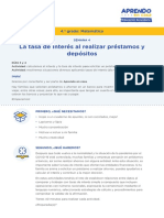 Matematica4 Semana 4 - Dia 1 Tasa de Interes Ccesa007