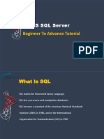 MS SQL Server: Beginner To Advance Tutorial