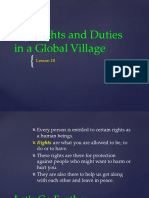 My Rights and Duties in A Global Village