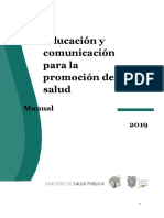 Manual para La Educación y Comunicación de Promoción de Salud PDF