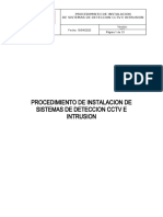 CGS - Procedimiento de Instalaciòn de Sistemas de Detecciòn CCTV e Intrusiòn V01