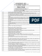 True or False: Accounting 205 - Quiz 1