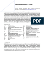 Shaft Misalignment and Vibration - A Model