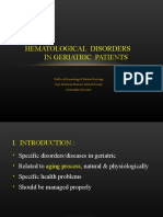 Hematological Disorders in Geriatric Patients 