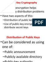 Public Key Cryptography: - Public-Key Encryption Helps Address Key Distribution Problems - Have Two Aspects of This