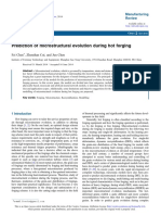 Prediction of Microstructural Evolution During Hot Forging: Fei Chen, Zhenshan Cui, and Jun Chen