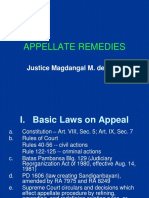 Appellate Remedies - Justice Magdangal M. de Leon PDF