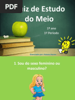 Quizz de Estudo Do Meio