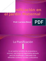 La Planificación en El Jardin Maternal