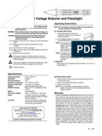 DV24 Non-Contact Voltage Detector and Flashlight: User's Guide