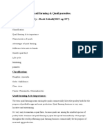 Quail Farming & Quail Parasites. By: Basit Sohail (2019-Ag-397)