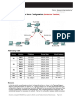 Lab 2.8.1: Basic Static Route Configuration: Topology Diagram