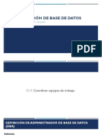 Administración de Base de Datos: Isc. Eduardo Jesús Miguel Moreno Caballero