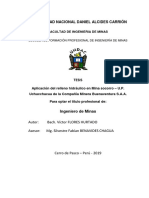 Aplicación Del Relleno Hidráulico en Mina Socorro - U.P PDF