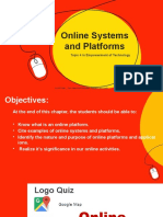 Online Systems and Platforms: Topic 4 in Empowerment of Technology