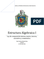 Trabajo 1 de Estructura Algebraica I PDF