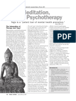 Yoga Meditation and Psychotherapy PDF