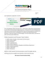 MCQs in Microwave Communications Part I