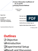 Determination of Linear Attenuation Coefficient of Al, Fe and PB Applying Varying Channel Method