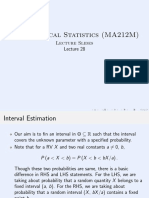 Mathematical Statistics (MA212M) : Lecture Slides